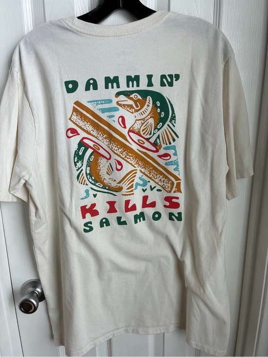 Patagonia Other - Patagonia 'Dammin' Kills Salmon' Tee